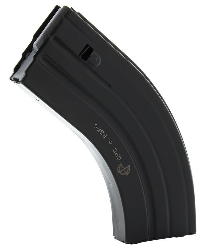 C Products Duramag SS AR-15 6.8mm SPC 28-Round Magazine with Anti-Tilt Follower- Black Steel