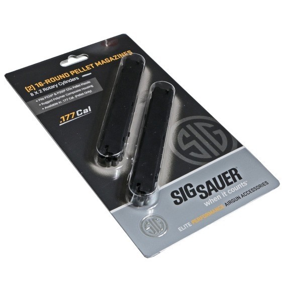 an image of the product SIG SAUER P226/P250 Air Pistol 16-Round Magazine- Package of 2 - AMPC-177-16