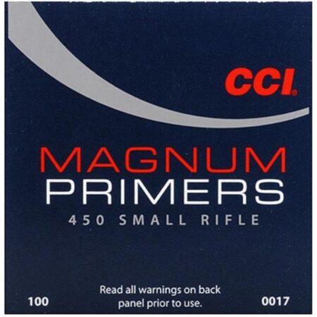 CCI Small Rifle Magnum Primers #450- Box of 1000 (HAZMAT Fee Required)- 17