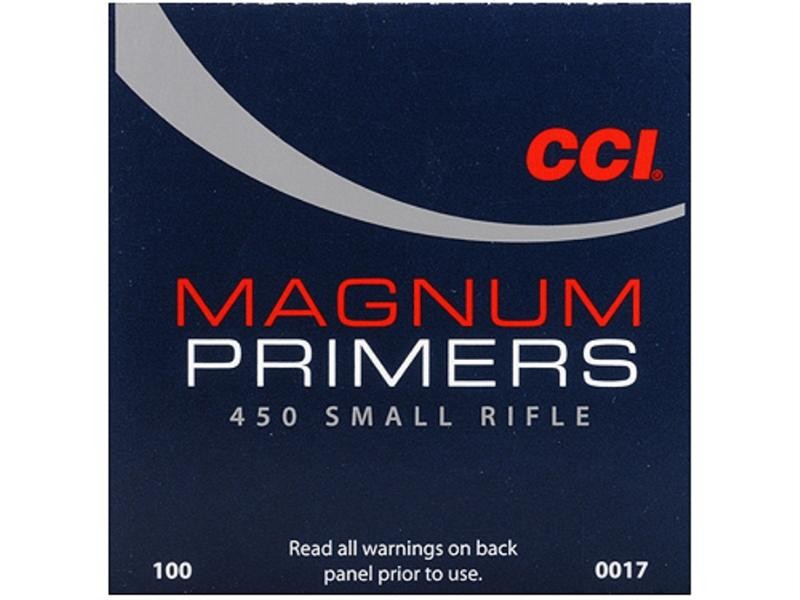 CCI Small Rifle Magnum Primers #450- Box of 1000 (HAZMAT Fee Required)- 17