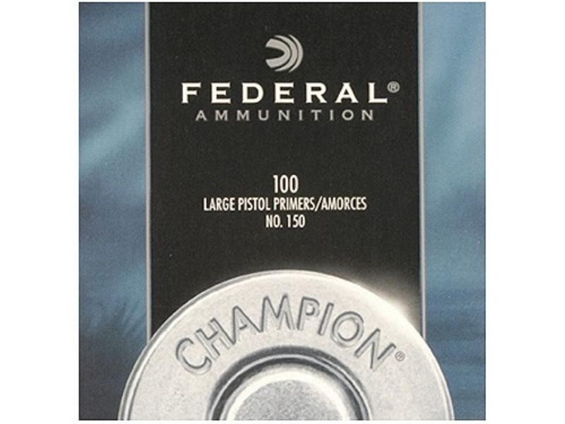 Federal Large Pistol Primers #150- Box of 1000 (HAZMAT Fee Required)- NO.150