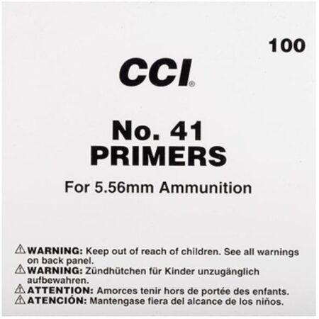 CCI Small Rifle 5.56mm NATO Military Primers M41- Box of 1000 (HAZMAT Fee Required)- CCI-0001