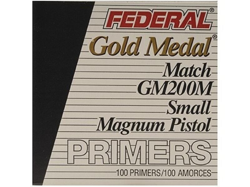 Federal Premium Gold Medal Small Pistol Magnum Match Primers #200M- Box of 1000 (HAZMAT Fee Required)- GM200M
