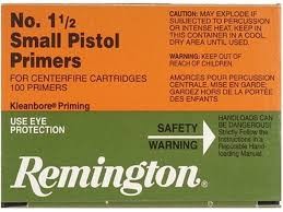 Remington Small Pistol Primers #1-1/2- Box of 1000 (HAZMAT Fee Required)- 22600