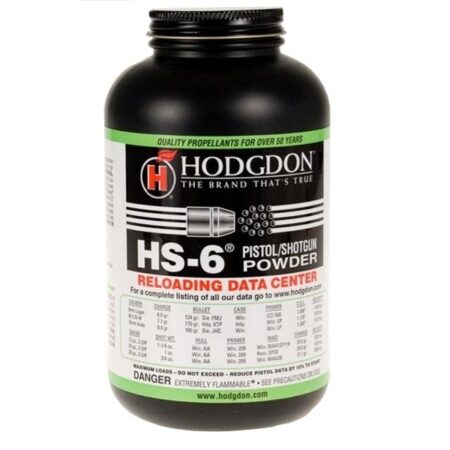 Hodgdon HS6 Smokeless Powder- 1 Lb. (HAZMAT Fee Required)- HHS61