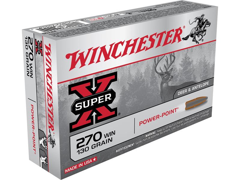 Winchester Super-X .270 Winchester 130 Gr. Power-Point- Box of 20