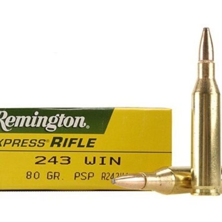 Remington Express .243 Winchester 80 Gr. Pointed Soft Point- Box of 20