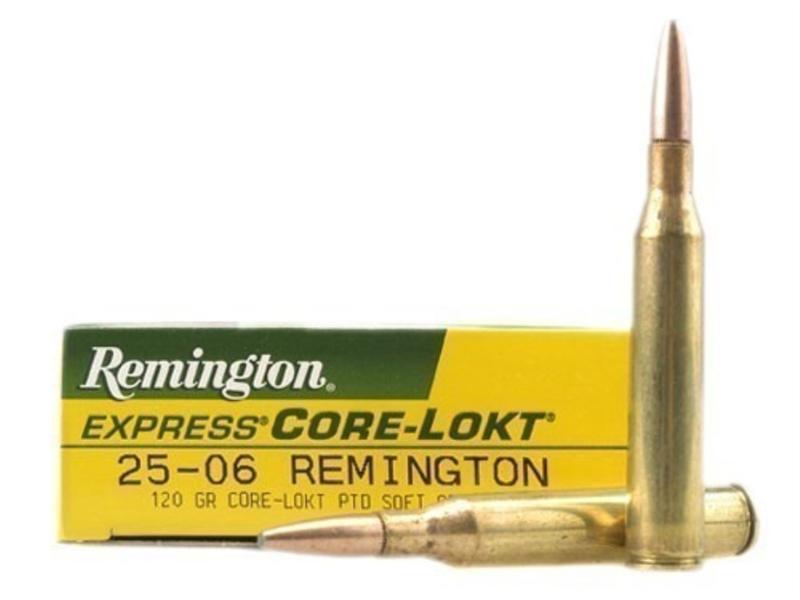 Remington Express .25-06 Remington 120 Gr. Core-Lokt Pointed Soft Point- Box of 20