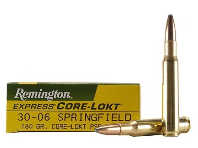 Remington Express .30-06 Springfield 180 Gr. Core-Lokt Pointed Soft Point- Box of 20