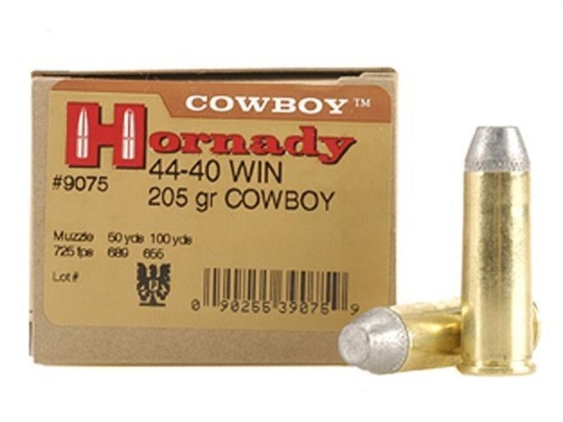 Hornady Frontier Cowboy .44-40 WCF 205 Gr. Lead Flat Nose- Box of 20