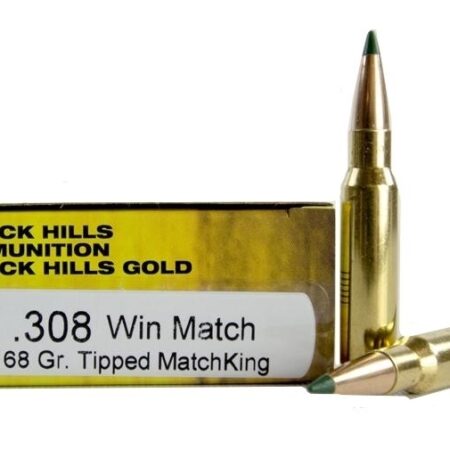 Black Hills Gold .308 Winchester 168 Gr. Match Sierra Tipped MatchKing- Box of 20