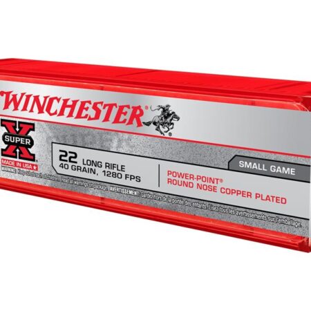 Winchester Super-X High Velocity .22 Long Rifle 40 Gr. Power-Point Lead Hollow Point- Box of 100