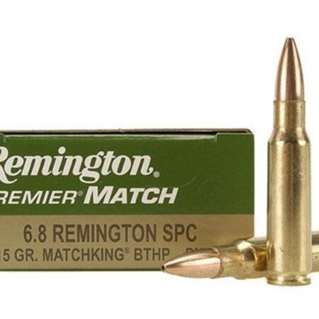 Remington Premier Match 6.8mm SPC 115 Gr. Sierra MatchKing Hollow Point- Box of 20