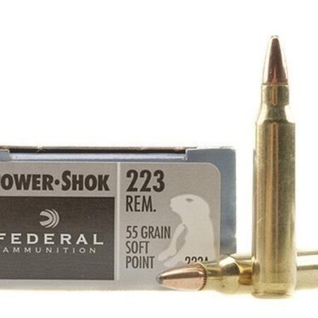Federal Power-Shok .223 Remington 55 Gr. Soft Point- Box of 20