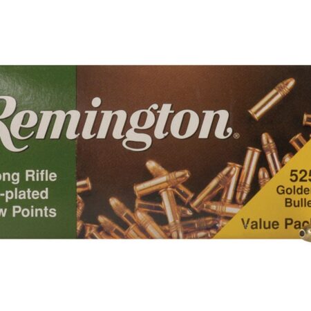 Remington Golden Bullet .22 Long Rifle 36 Gr. Plated Lead Hollow Point- Box of 525