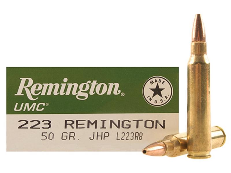 Remington UMC .223 Remington 50 Gr. Jacketed Hollow Point- Box of 20