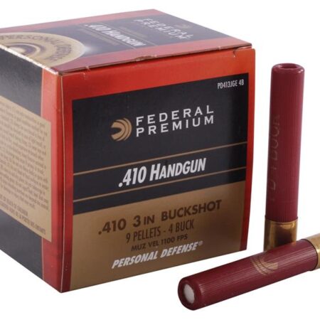 Federal Premium Personal Defense .410 Bore 3" #4 Buckshot 9 Pellets- Box of 20