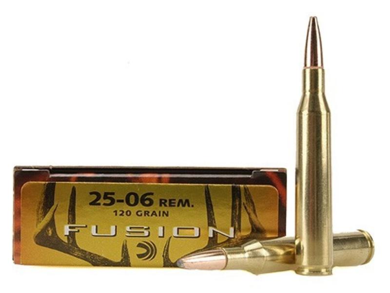 Federal Fusion .25-06 Remington 120 Gr. Spitzer Boat Tail- Box of 20
