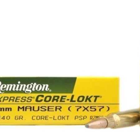 Remington Express 7x57mm Mauser (7mm Mauser) 140 Gr. Core-Lokt Pointed Soft Point- Box of 20