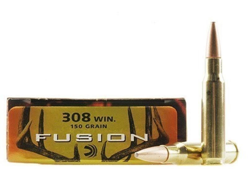 Federal Fusion .308 Winchester 150 Gr. Spitzer Boat Tail- Box of 20