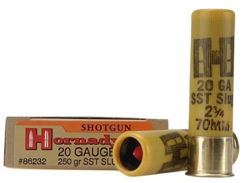 Hornady 20 Gauge 2-3/4" 250 Gr. SST Sabot Slug- Box of 5