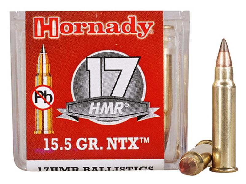 Hornady .17 Hornady Magnum Rimfire (HMR) 15.5 Gr. NTX- Lead-Free- Box of 50