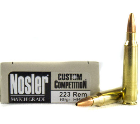 Nosler Match Grade .223 Remington 69 Gr. Custom Competition Match- Box of 20