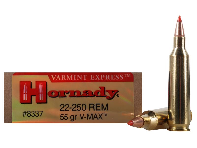 Hornady Varmint Express .22-250 Rem 55 Gr. V-MAX- Box of 20