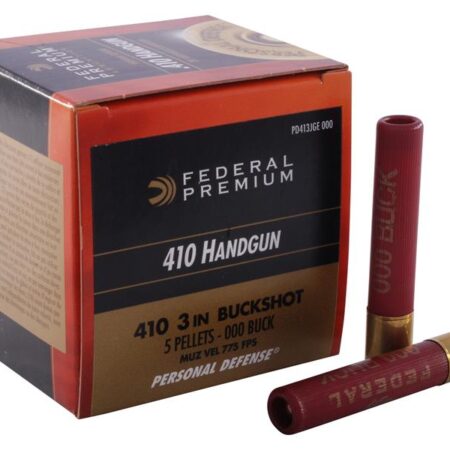 Federal Premium Personal Defense .410 Bore 3" 000 Buckshot 5 Pellets- Box of 20