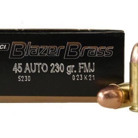 CCI Blazer Brass .45 ACP 230 Gr. Full Metal Jacket- Box of 50