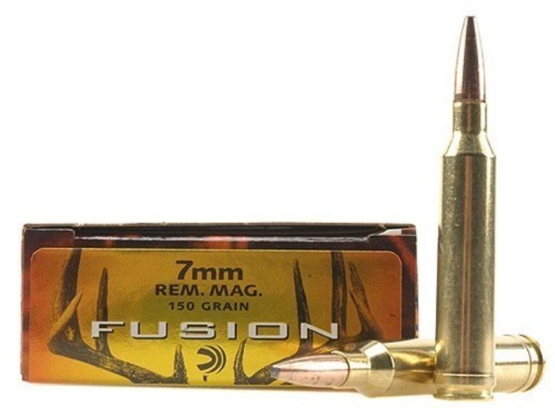 Federal Fusion 7mm Remington Magnum 150 Gr. Spitzer Boat Tail- Box of 20