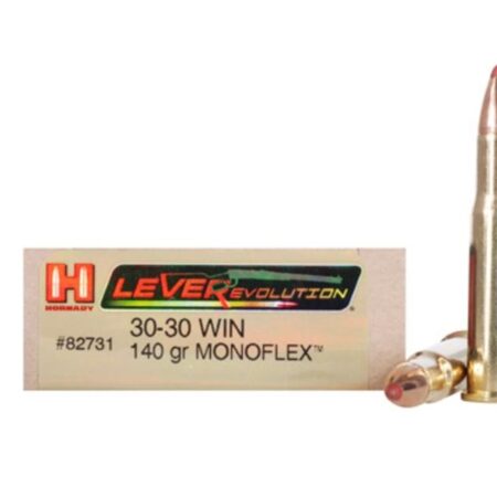 Hornady LEVERevolution .30-30 Winchester 140 Gr. Gilding Metal MonoFlex- Lead-Free- Box of 20