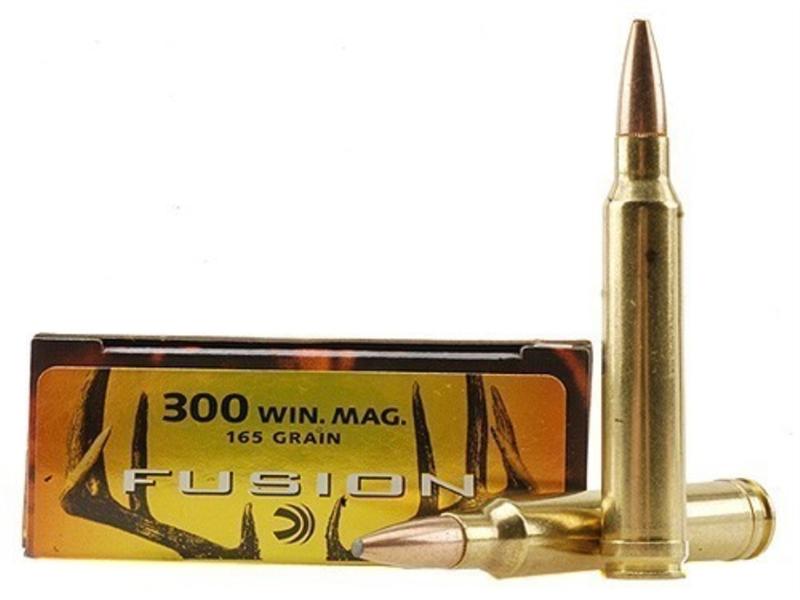 Federal Fusion .300 Winchester Magnum 165 Gr. Spitzer Boat Tail- Box of 20