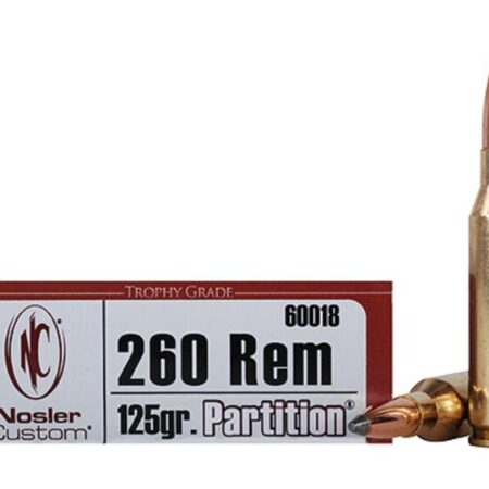 Nosler Trophy Grade .260 Remington 125 Gr. Partition Spitzer- Box of 20