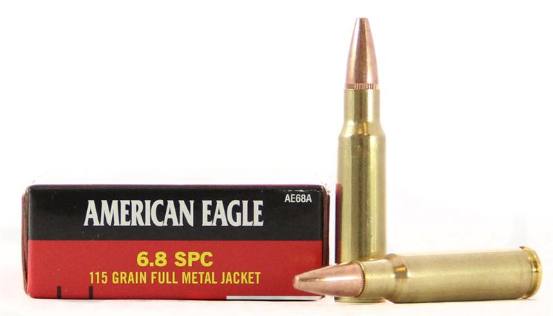 Federal American Eagle 6.8 SPC 115 Gr. Full Metal Jacket- Box of 20