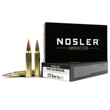 Nosler Match Grade .223 Remington 70 Gr. RDF Hollow Point Boat Tail Match- Box of 20