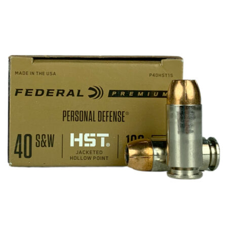 Federal Premium Personal Defense .40 S&W 180 Gr. HST Jacketed Hollow Point- Box of 20