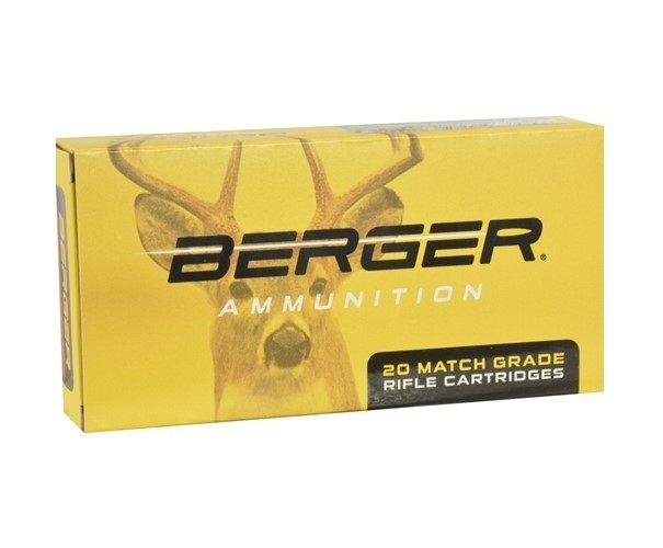 Berger Match Grade .308 Winchester 185 Gr. Classic Hunter Jacketed Hollow Point- Box of 20