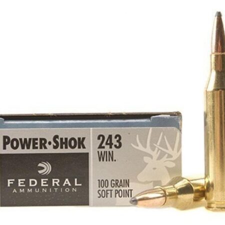 Federal Power-Shok .243 Winchester 100 Gr. Soft Point- Box of 20