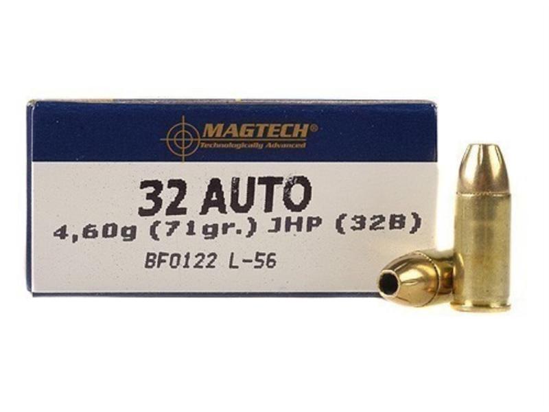 Magtech .32 ACP 71 Gr. Jacketed Hollow Point- Box of 50