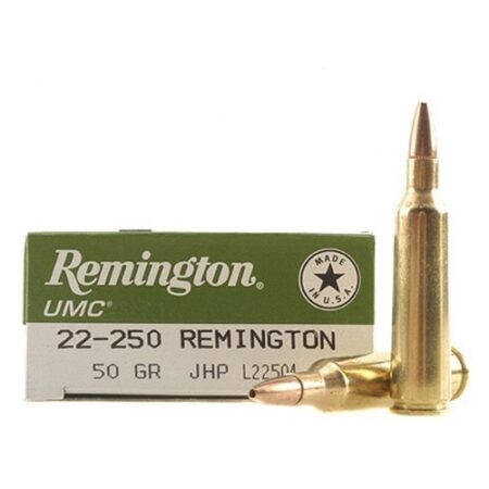 Remington UMC .22-250 Remington 50 Gr. Jacketed Hollow Point- Box of 20