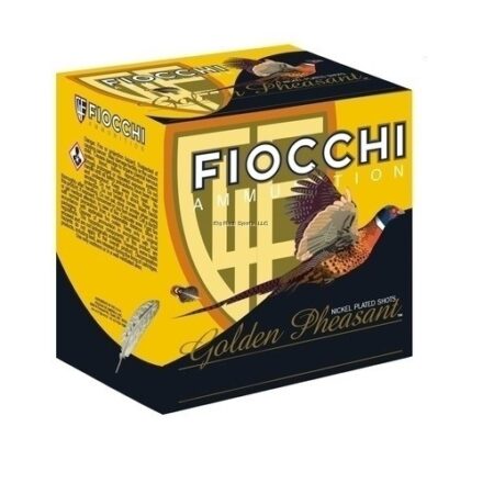 Fiocchi Golden Pheasant 12 Gauge 2-3/4" 1-3/8 oz #5 Nickel-Plated Shot- Box of 25