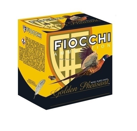 Fiocchi Golden Pheasant 12 Gauge 2-3/4" 1-3/8 oz #5 Nickel-Plated Shot- Box of 25