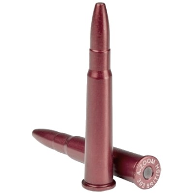 an image of the product A-ZOOM Action Proving Dummy Round, .303 British, Snap Cap, Package of 2- 12226