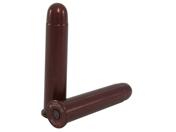 an image of the product A-ZOOM Action Proving Dummy Round, .45-70 Government, Snap Cap, Package of 2- 12231