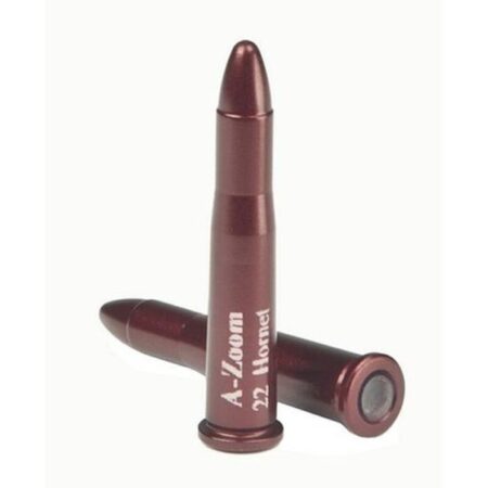 an image of the product A-ZOOM Action Proving Dummy Round .22 Hornet, Snap Cap, Package of 2- 12236