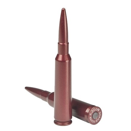 an image of the product A-ZOOM Action Proving Dummy Round, 6.5x55 Swedish, Snap Cap, Package of 2- 12251