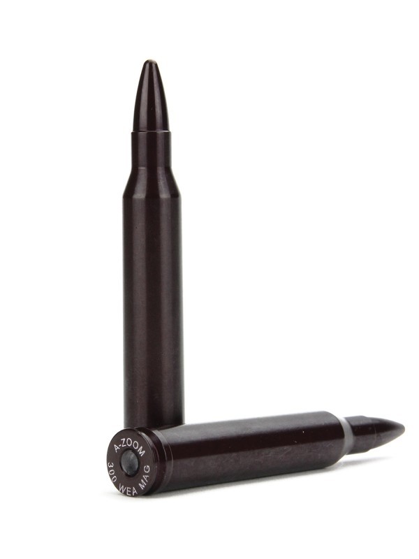 an image of the product A-ZOOM Action Proving Dummy Round, .300 Weatherby Magnum, Snap Cap, Package of 2- 12284