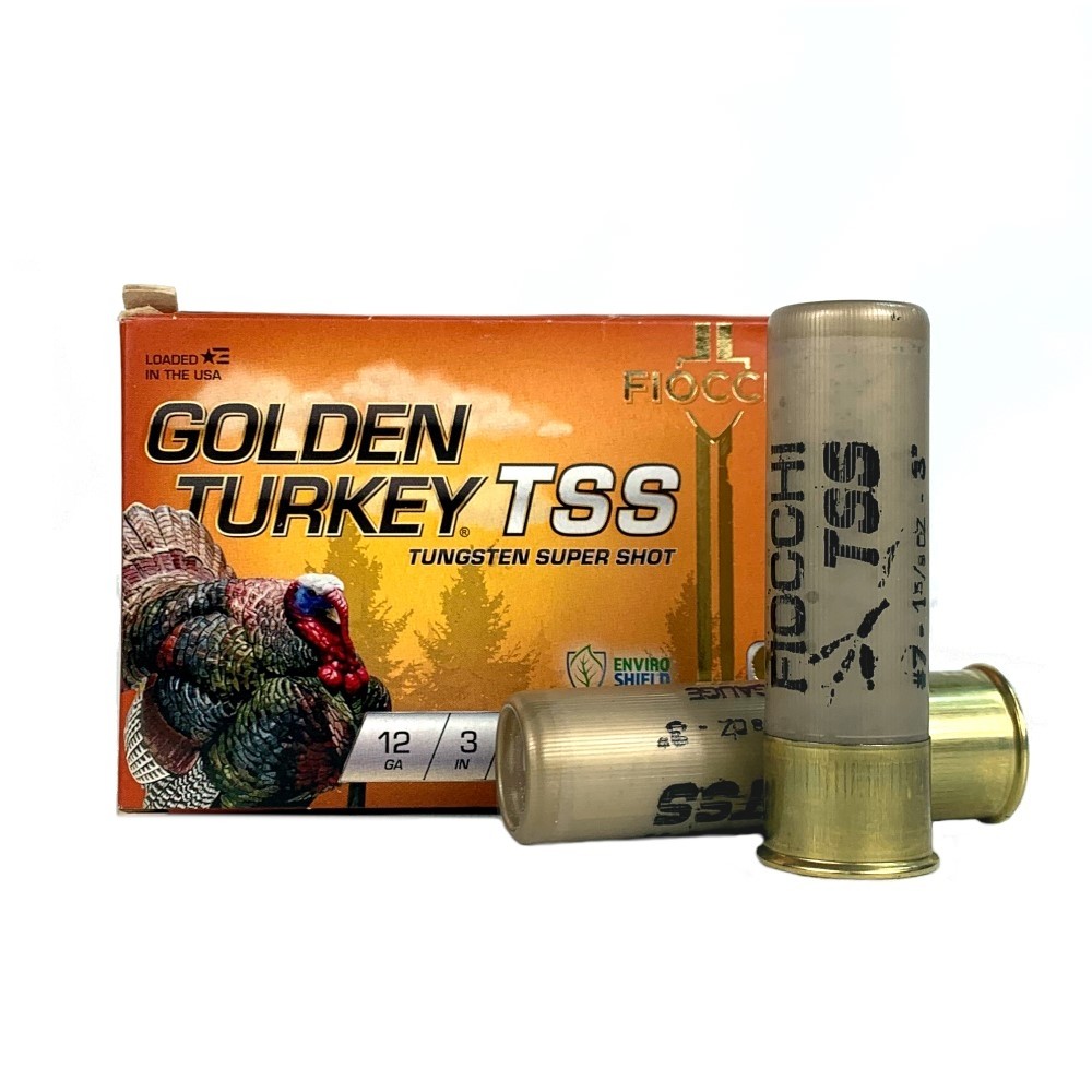 Fiocchi Golden Turkey TSS 12 Gauge 3" 1-5/8 oz #9 Shot- Box of 5