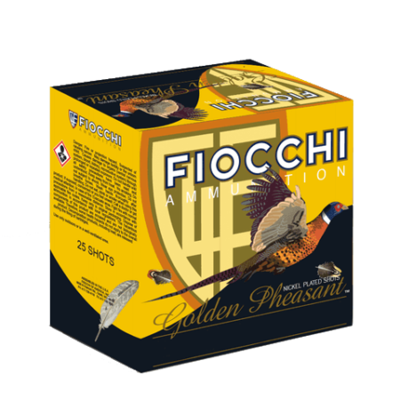 Fiocchi Golden Pheasant 20 Gauge 2-3/4" 1 oz #5 Nickel Plated Shot- Box of 25